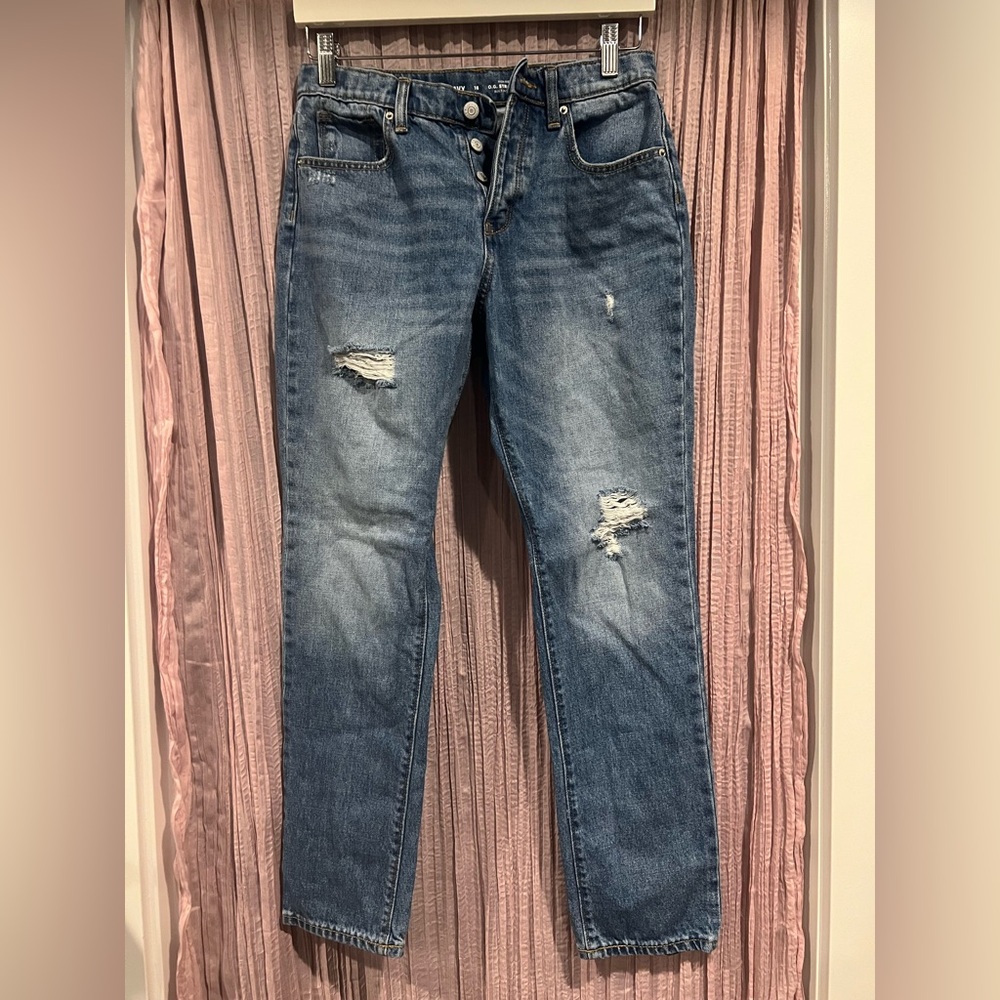 Old Navy Blue Straight Jeans Classic Style